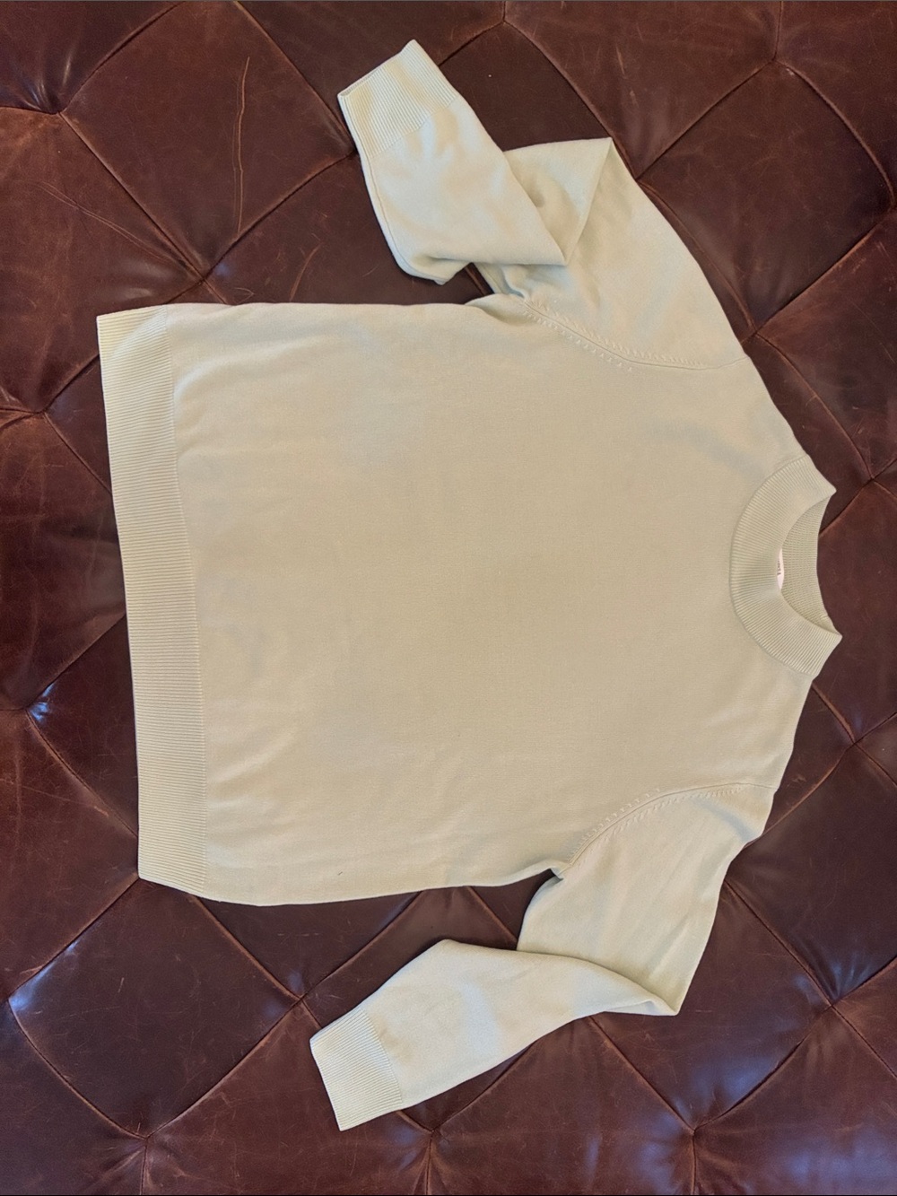 Marks & Spencer Light Sage Crew Neck Sweater